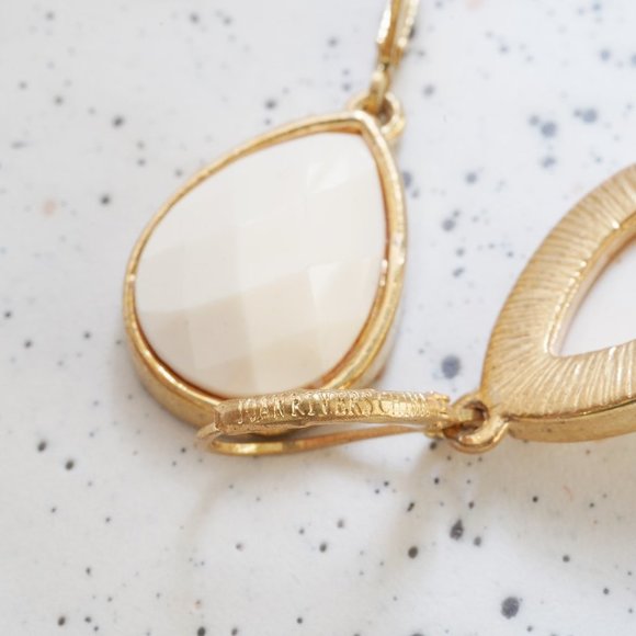 Joan Rivers Gold Leverback Earrings - Picture 3 of 4